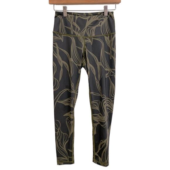 Z by Zella Daily High Waist 7/8 Leggings Olive Green XS - Picture 3 of 7